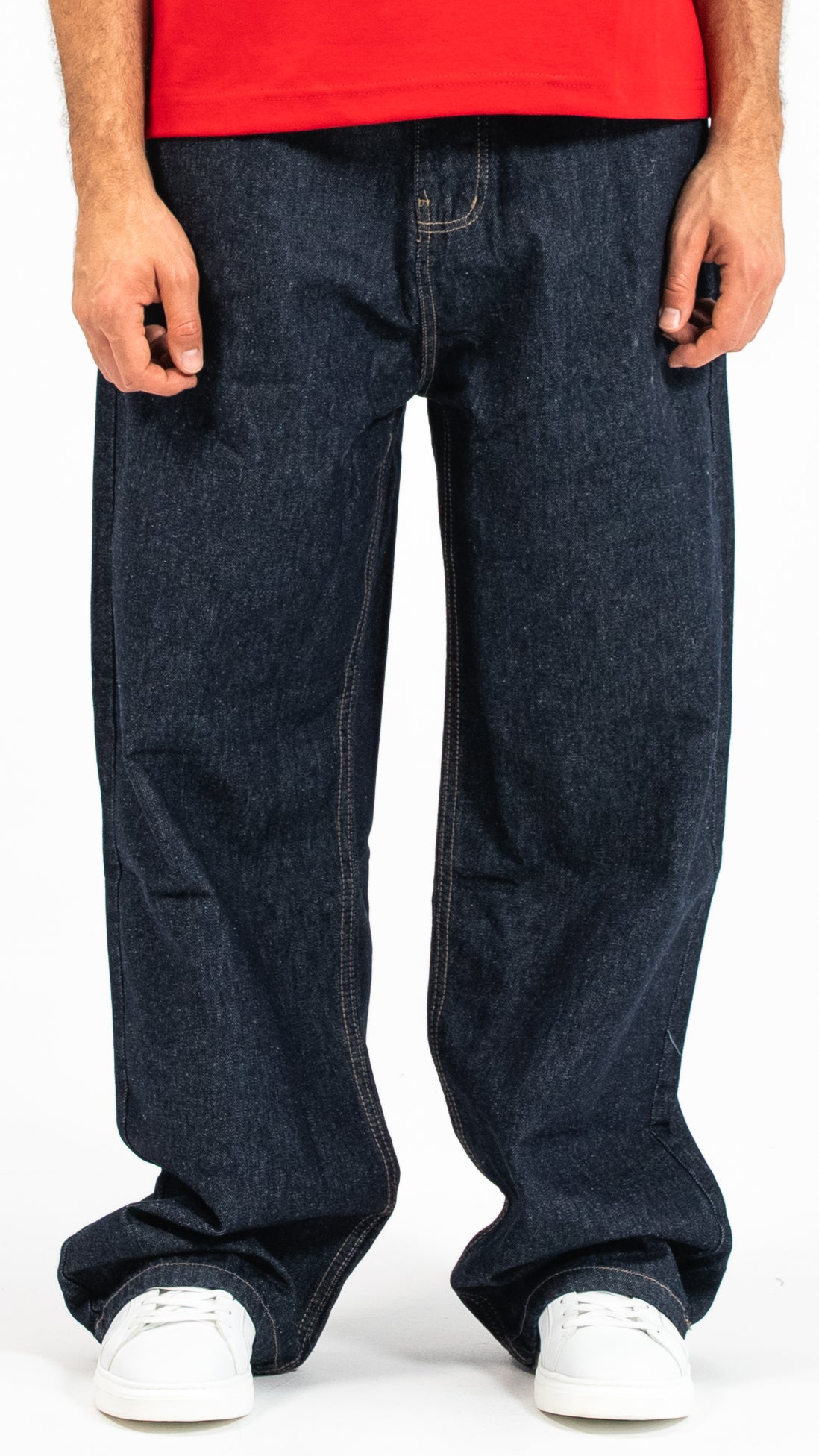 Men’s Dark Blue Baggy Denim Jeans