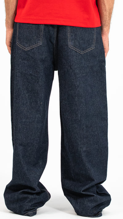 Men’s Dark Blue Baggy Denim Jeans