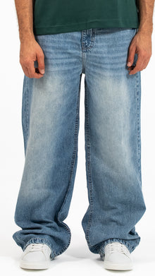Men’s Blue Washed Baggy Denim Jeans