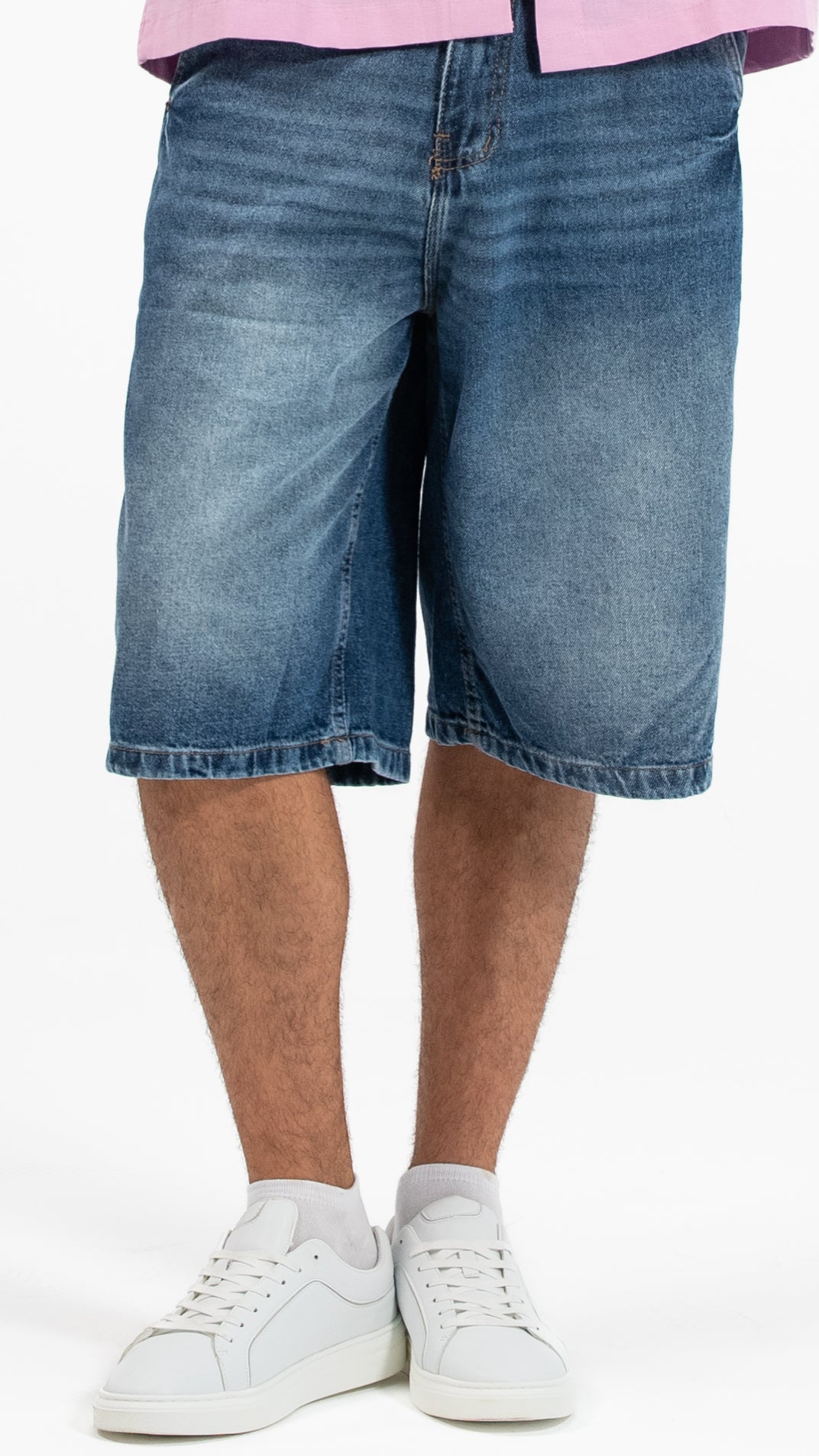 Product Title: Men’s Blue Denim Baggy Shorts