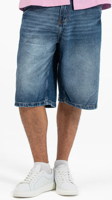 Product Title: Men’s Blue Denim Baggy Shorts